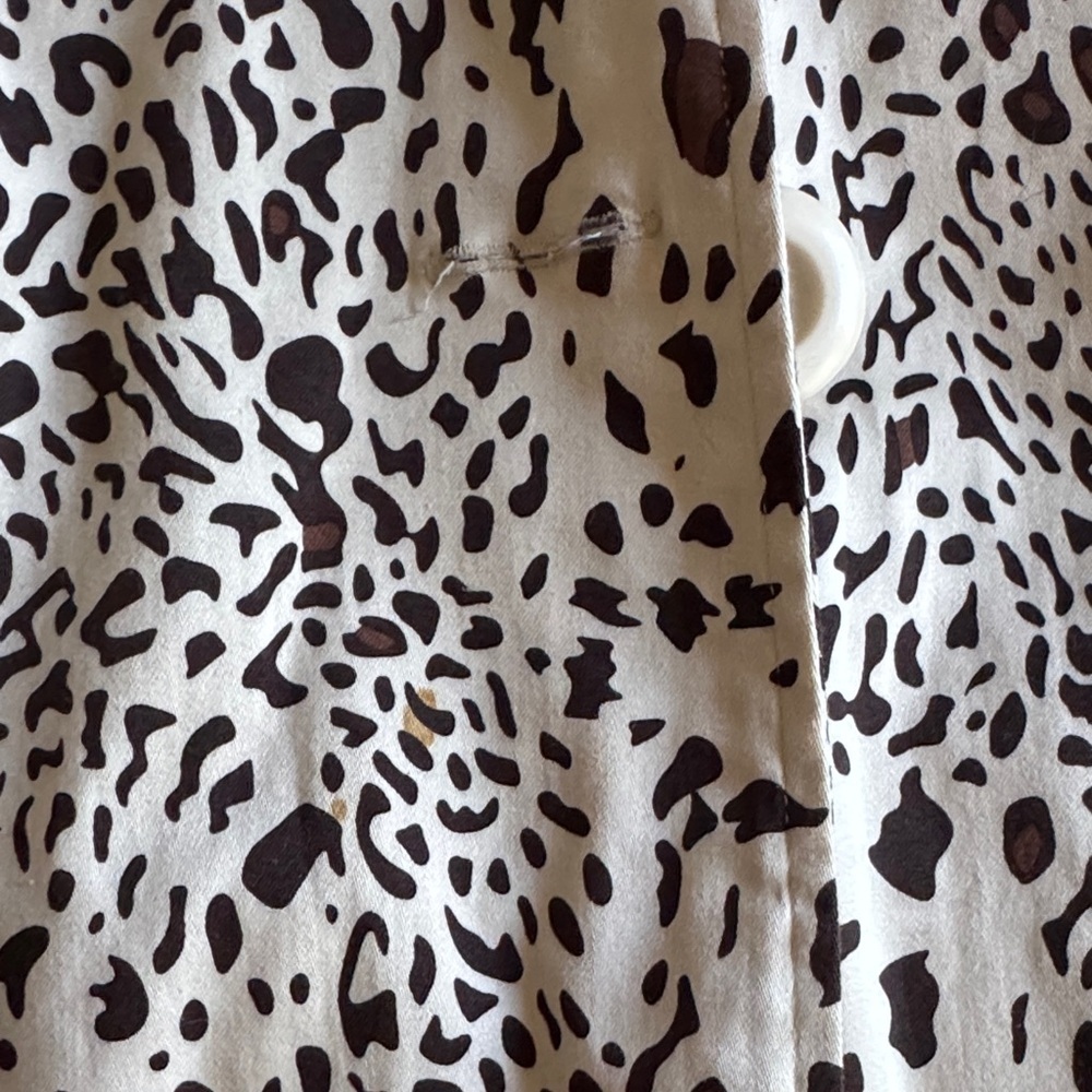 Women's Forever 21 Leopard Print Button-Up Coat - Picture 6 of 9